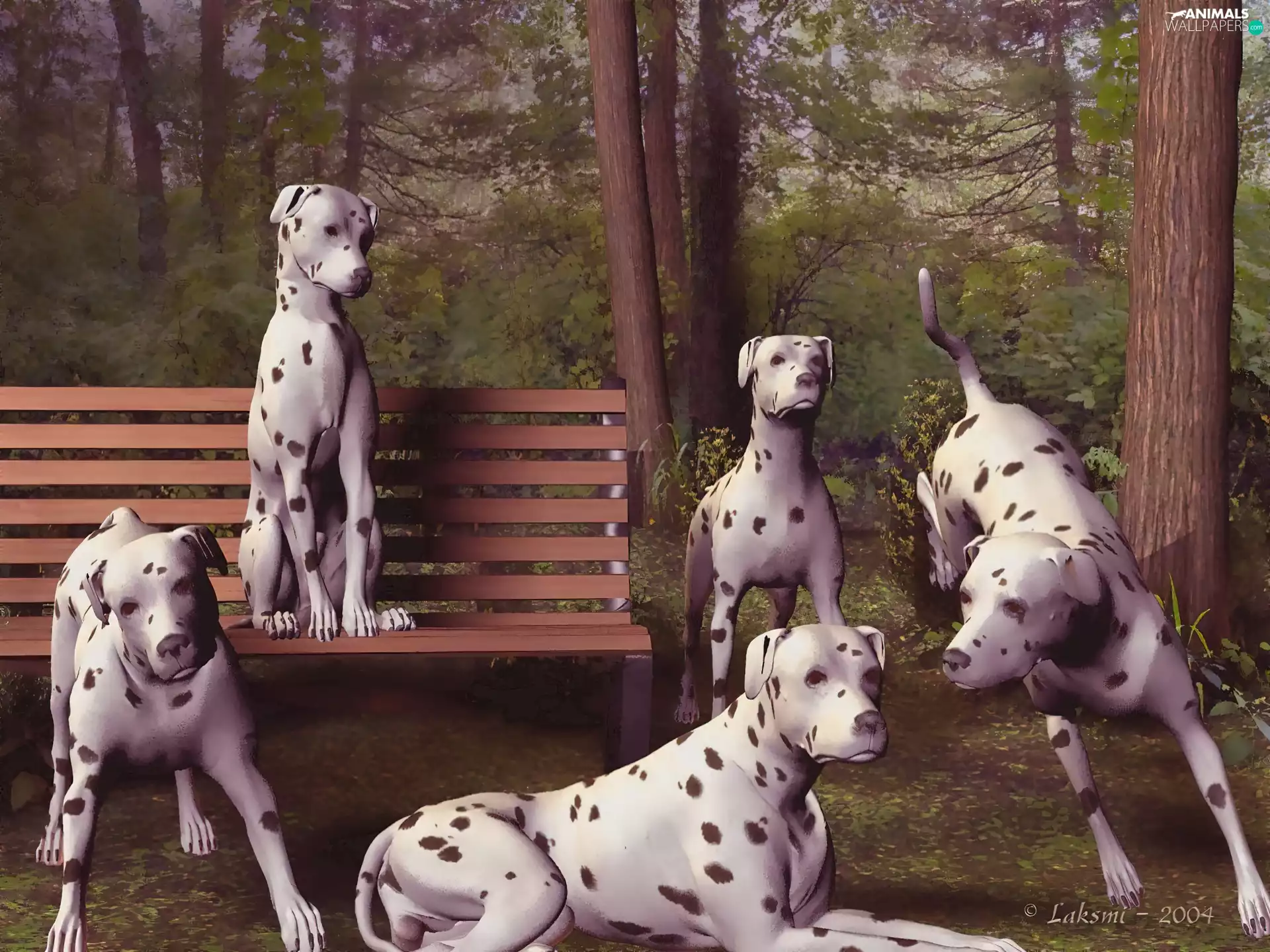 3D, Dogs, Dalmatians