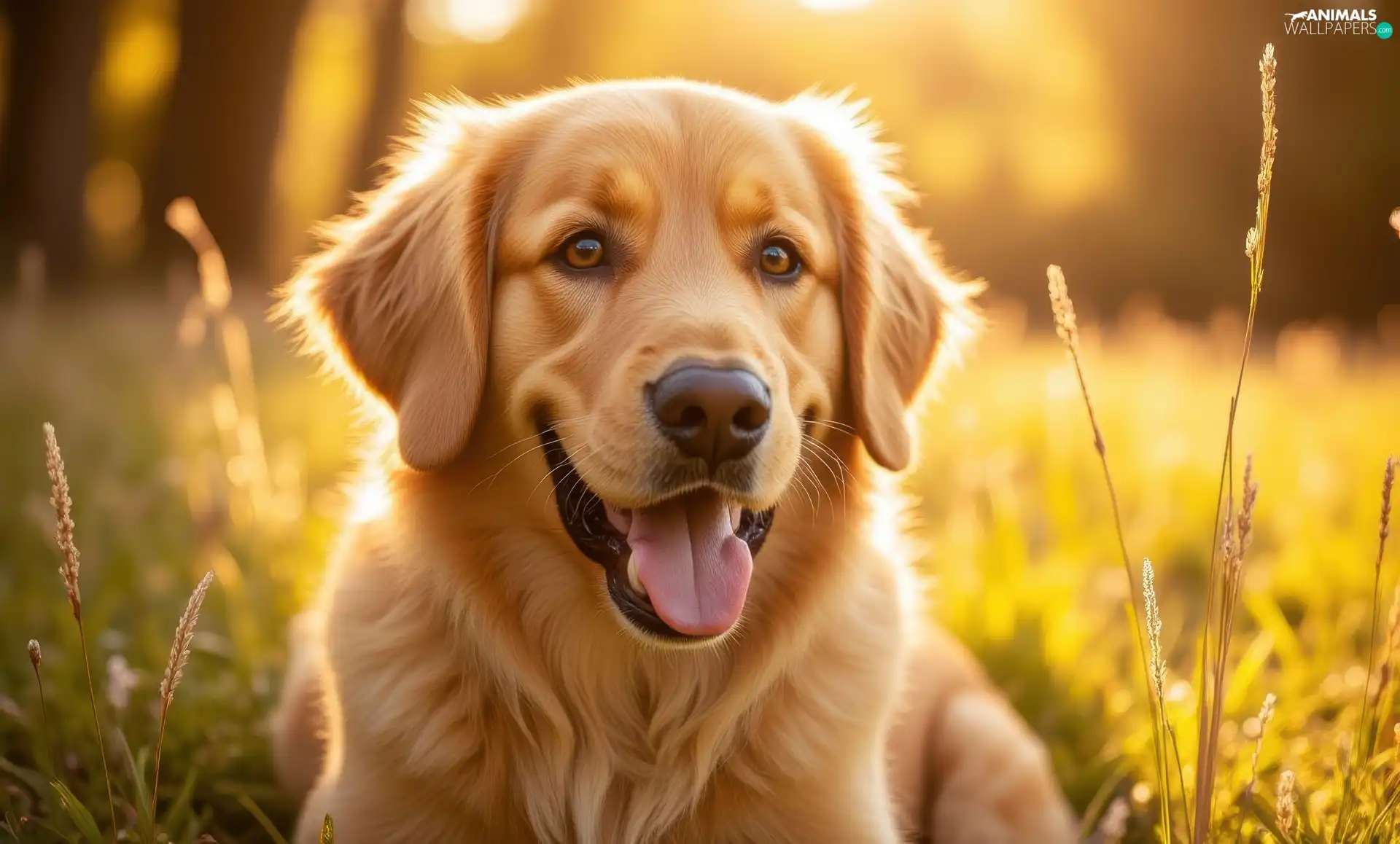 Ai, dog, grass