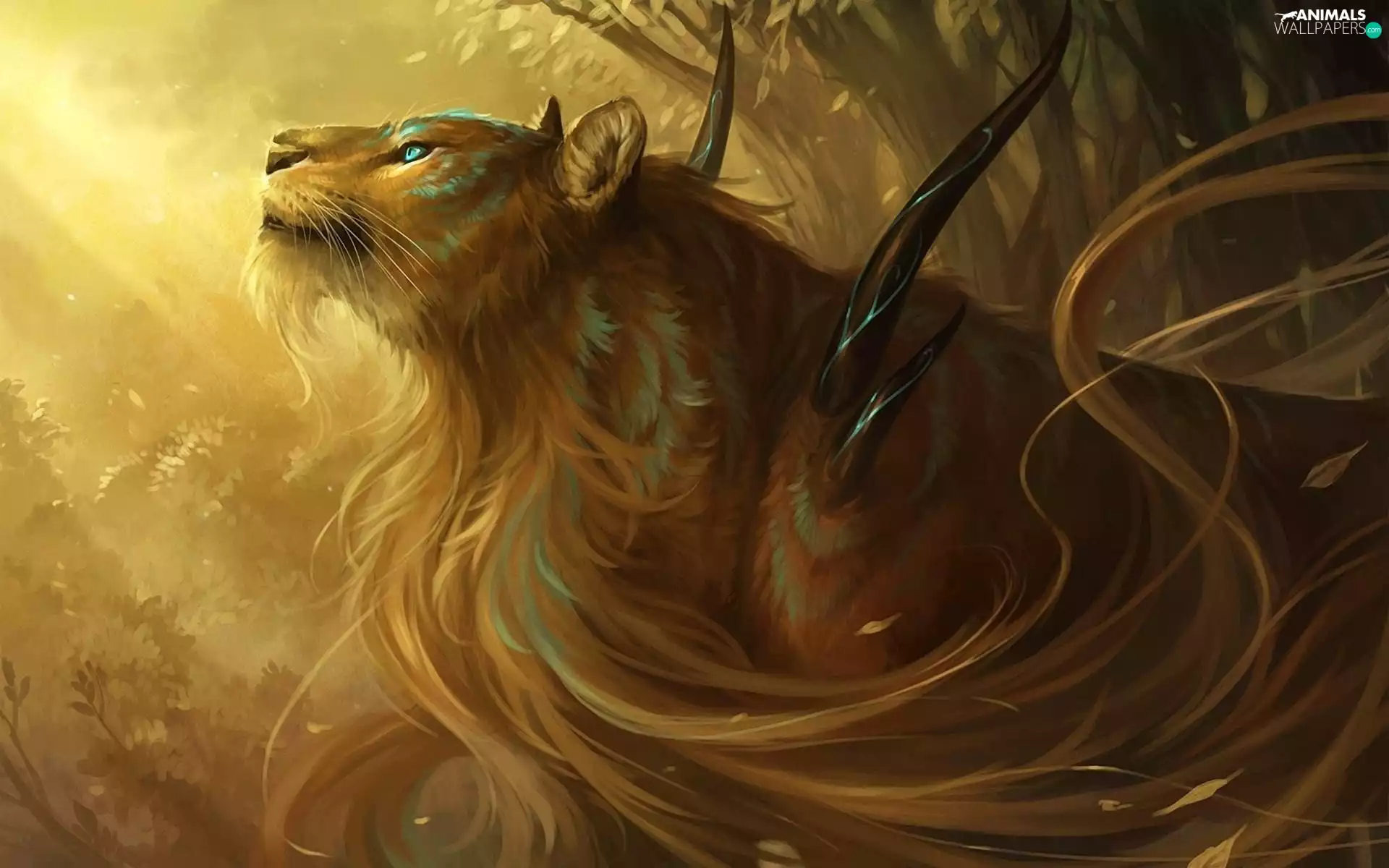 graphics, Lion, fantasy