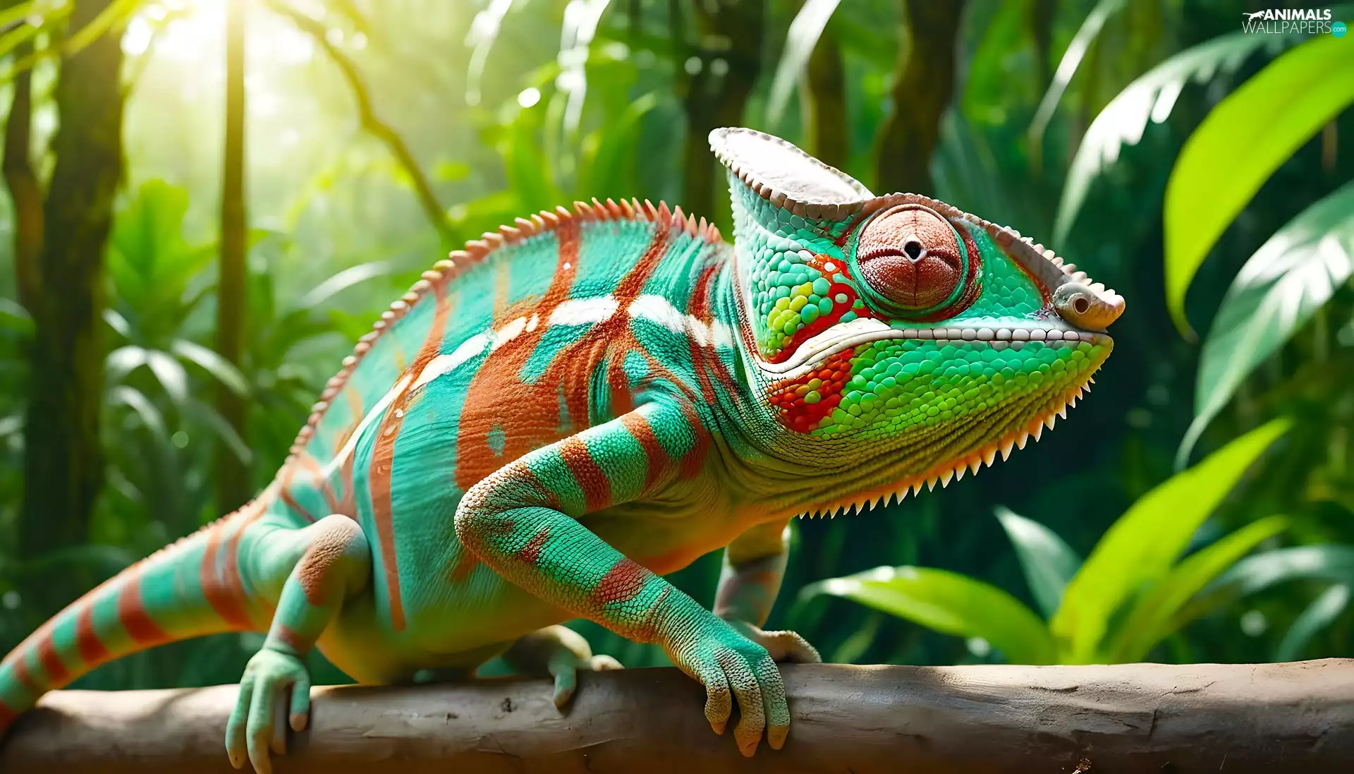 Leaf, Green, Cameleon