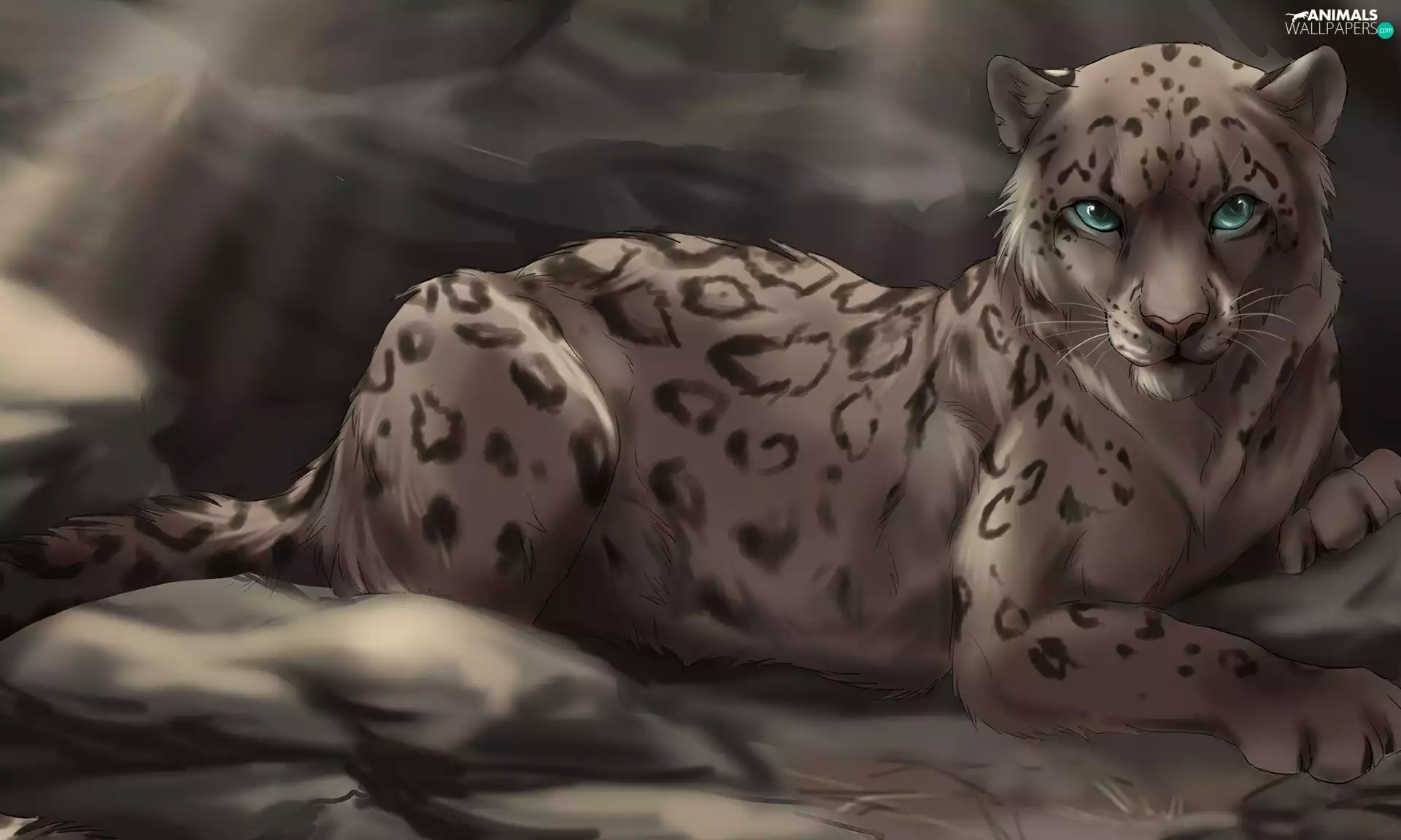 White, graphics, Computer, Leopards