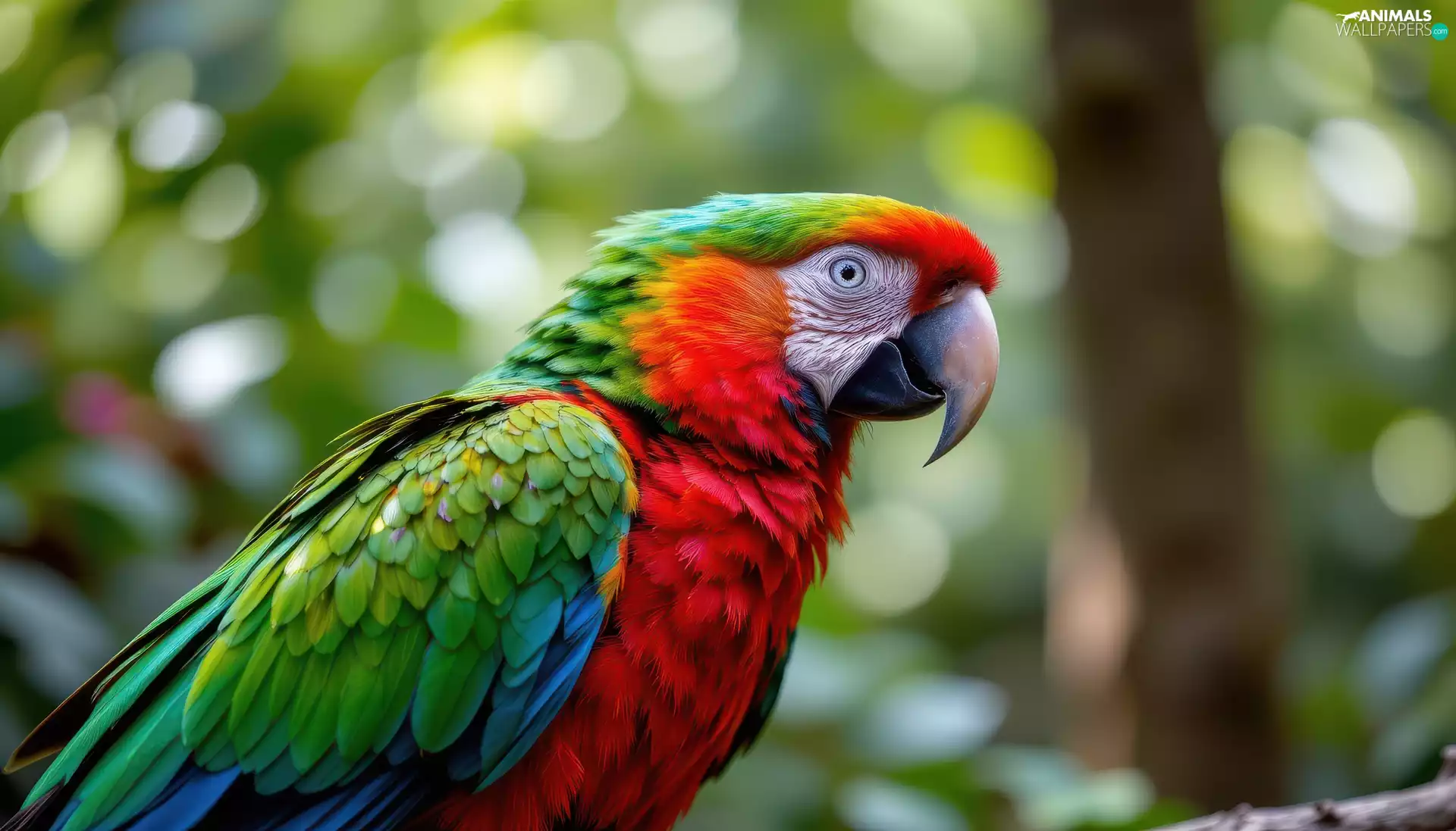 Bird, ara, rapprochement, parrot