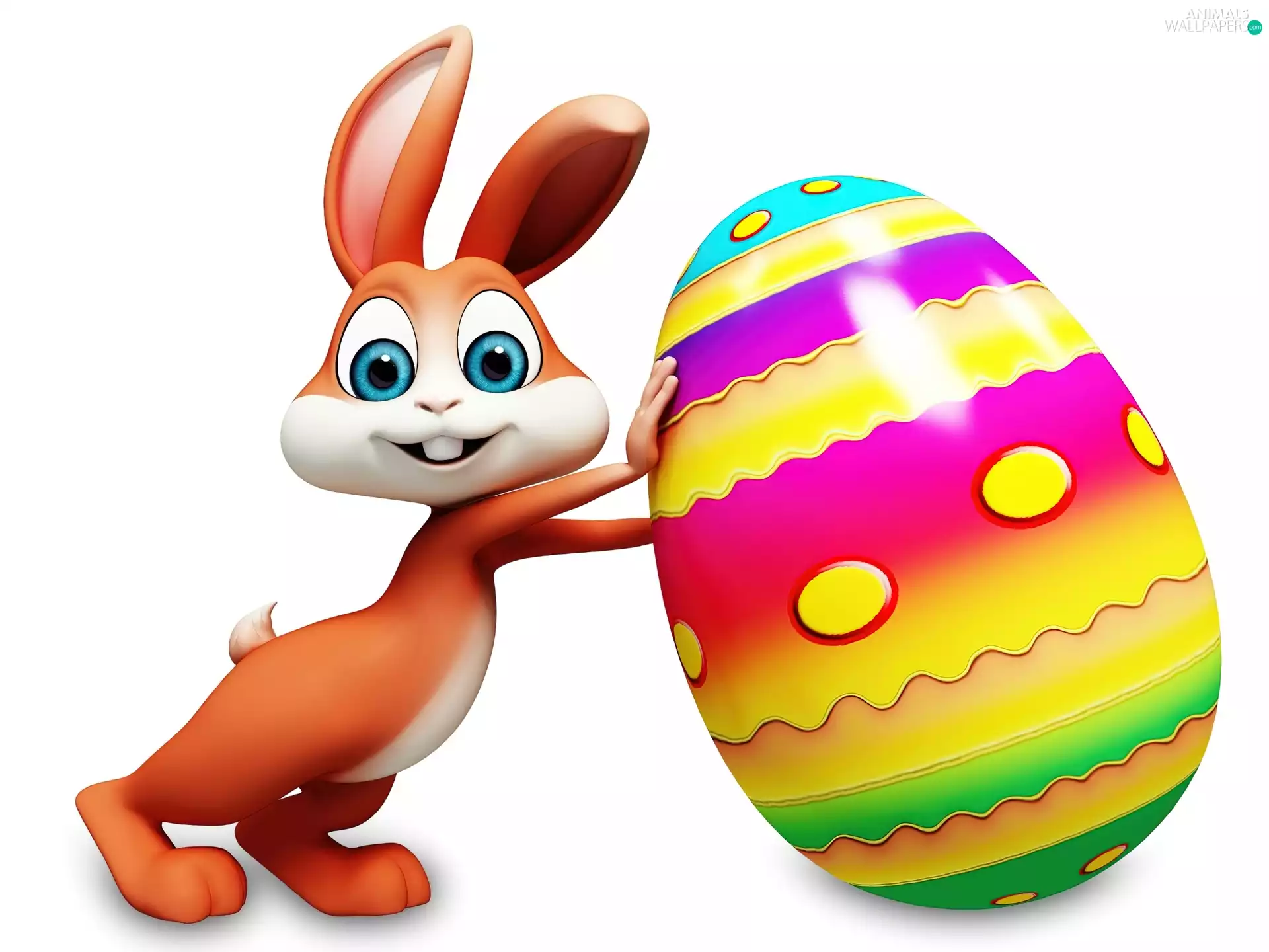 Wild Rabbit, Easter, graphics, egg