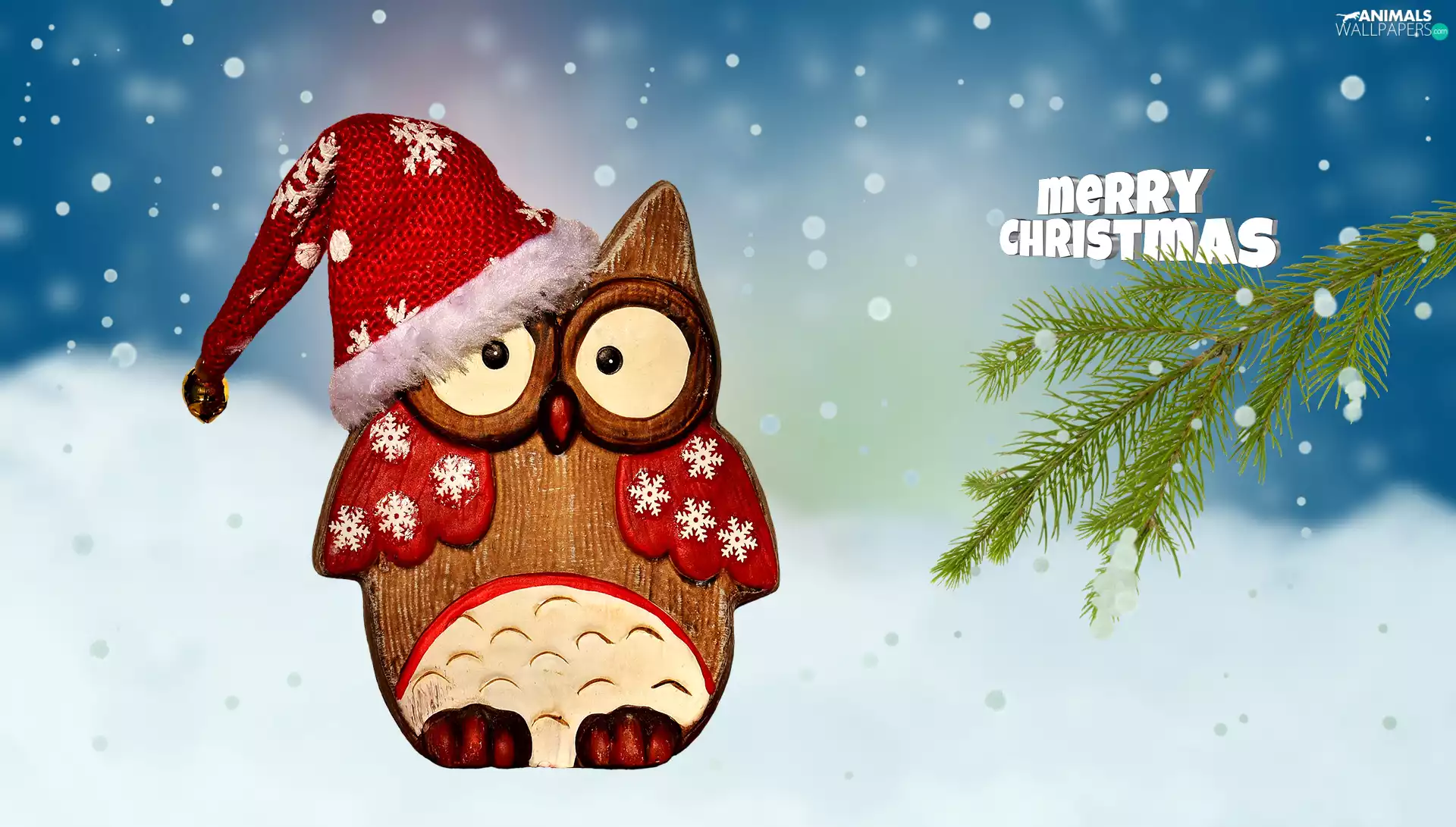 Hat, ##, snow, twig, owl