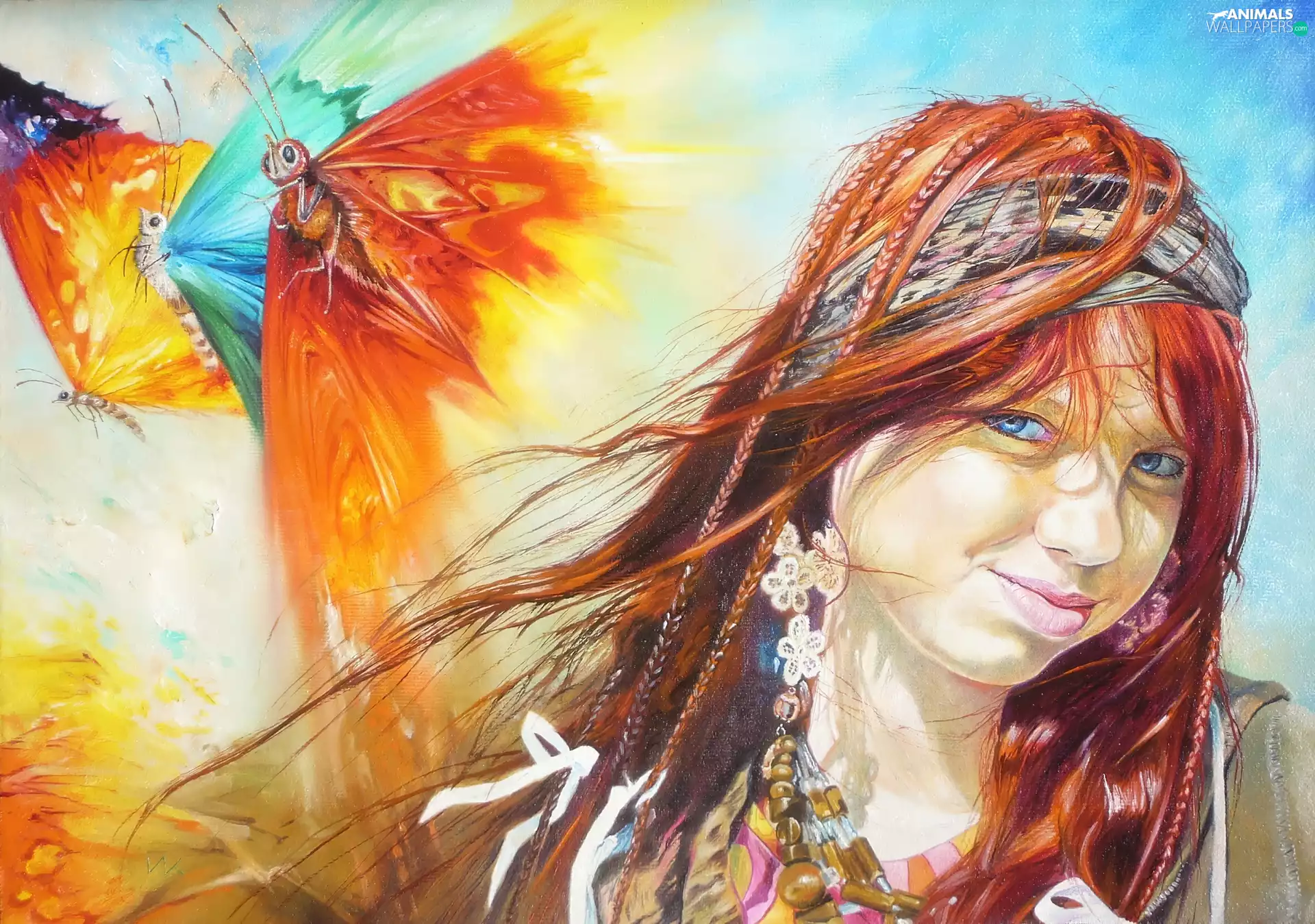 butterflies, Wlodzimierz Kuklinski, Women