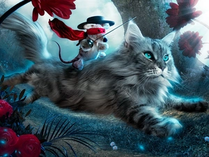 rat, kitten, fantasy, an