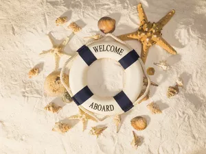 rescue, Sand, Shells, composition, starfish, circle