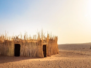 Desert, cottage, house