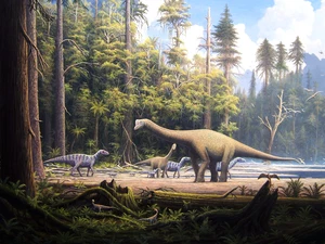 dinosaurs, forest