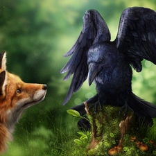 Paintography, Fox, Crow