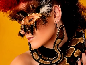 Snake, Women, Mask