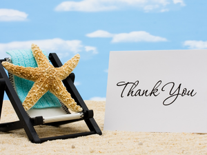 starfish, Sky, thanks, Thank You, note, Beaches